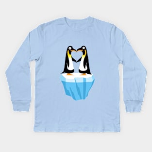 Penguine Love Kids Long Sleeve T-Shirt